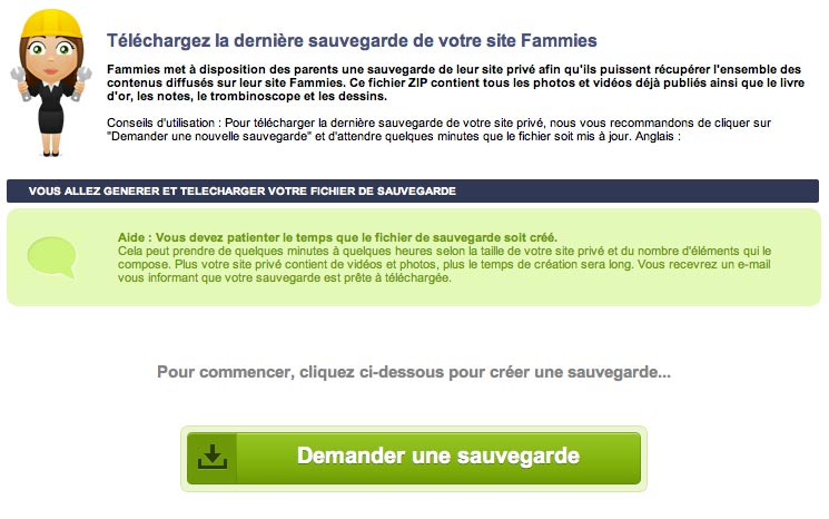 Téléchargez votre archive en un clic