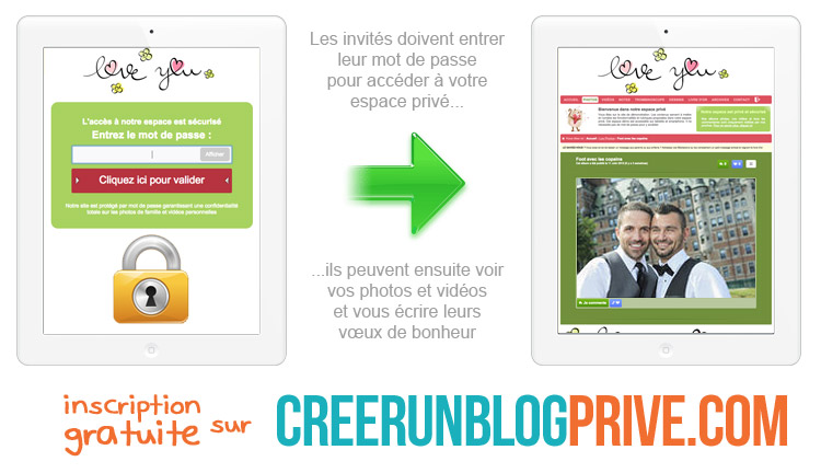 Mariage gay : Créez le blog privé de votre mariage