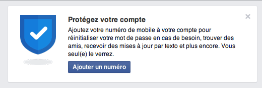 Protéger son compte sur Facebook avec son numéro de téléphone ?