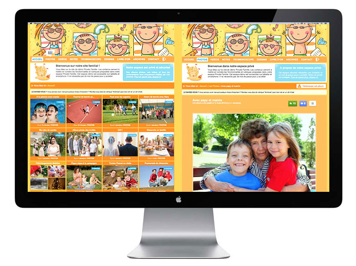 Une fois connectés, vos invités peuvent visionner vos albums photos de famille et déposer leurs commentaires. Une vraie garantie pour protéger votre vie privée et vos photos.
