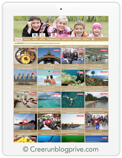 Blog privé : partager des photos et des vidéos en toute sécurité avec la famille
