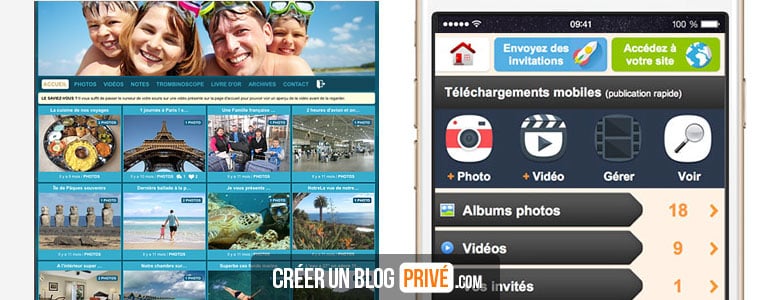 Partager des photos et vidéos familiales sans risque, avec une vraie protection de la vie privée : c'est possible en créant votre blog privé.
